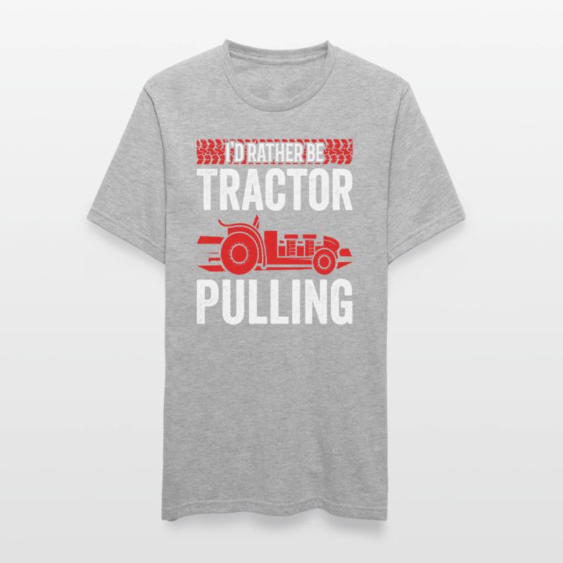 Truck Pulling I'd Rather Be Tractor Pulling Unisex Polycotton T-Shirt