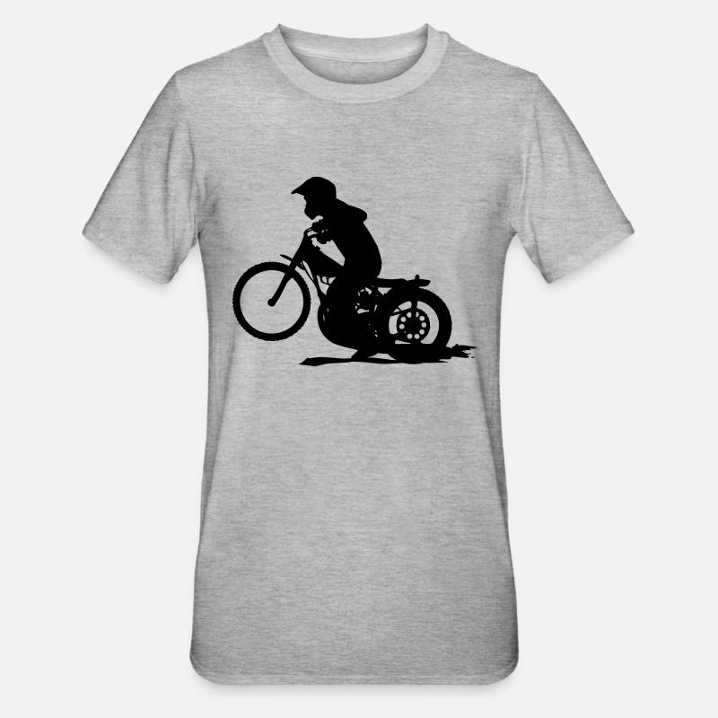 Speedway - T-shirt polycoton Unisexe - gris chiné