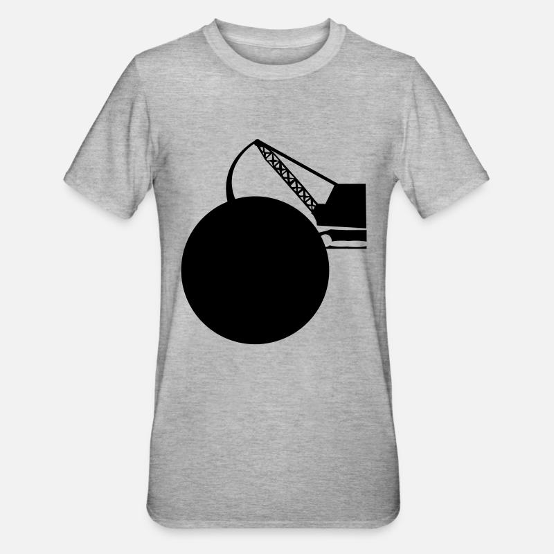 chantier - T-shirt polycoton Unisexe - gris chiné