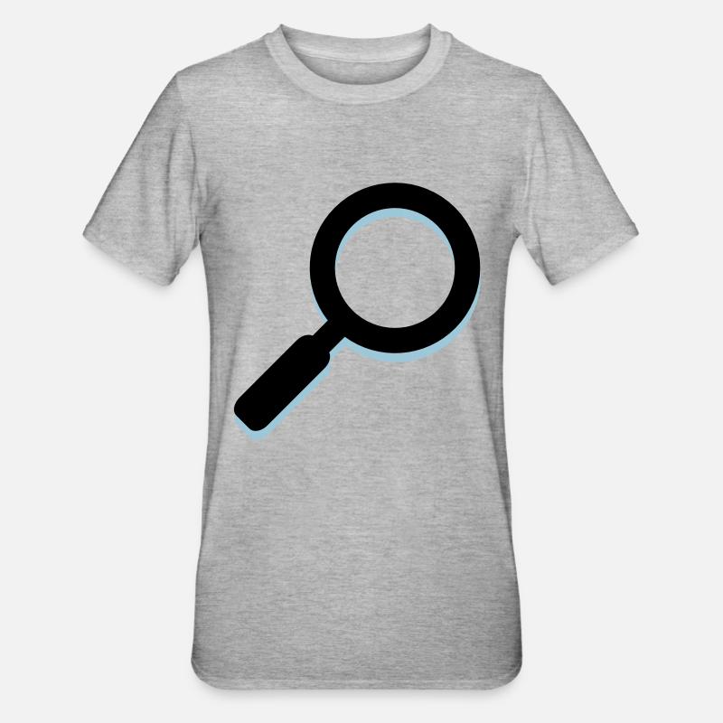 Lupe - Unisex Polycotton T-Shirt - Grau meliert