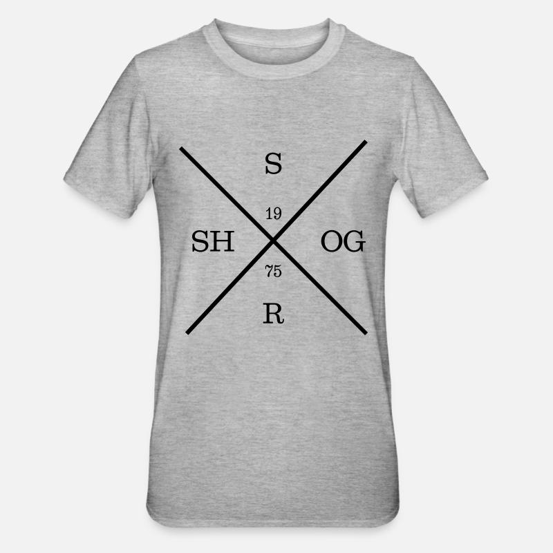 SHOGSR 3 - Unisex Polycotton T-Shirt - Grau meliert
