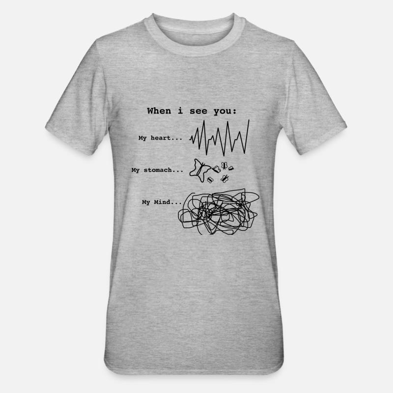 L’amour - T-shirt polycoton Unisexe - gris chiné