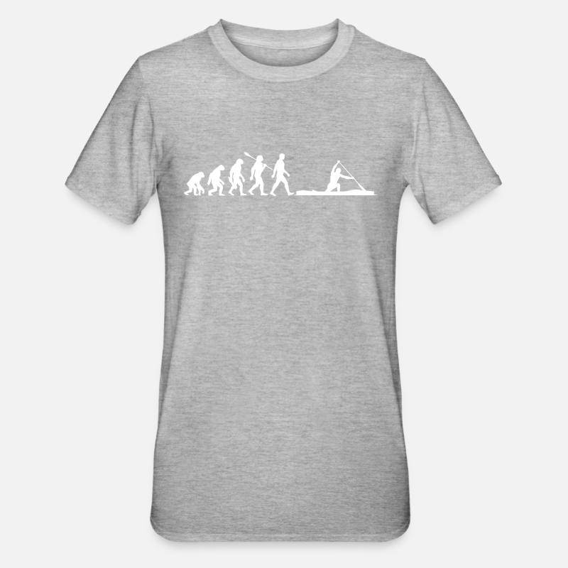 Évolution - Canadiens - Canoë - Compétition - T-shirt polycoton Unisexe - gris chiné