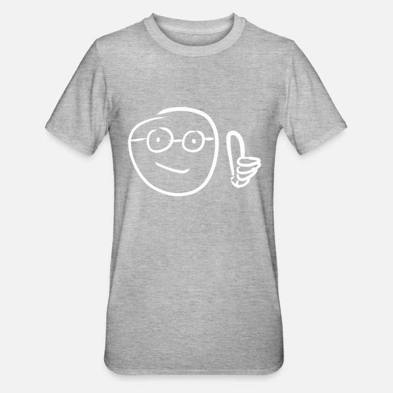 Feu vert - T-shirt polycoton Unisexe - gris chiné