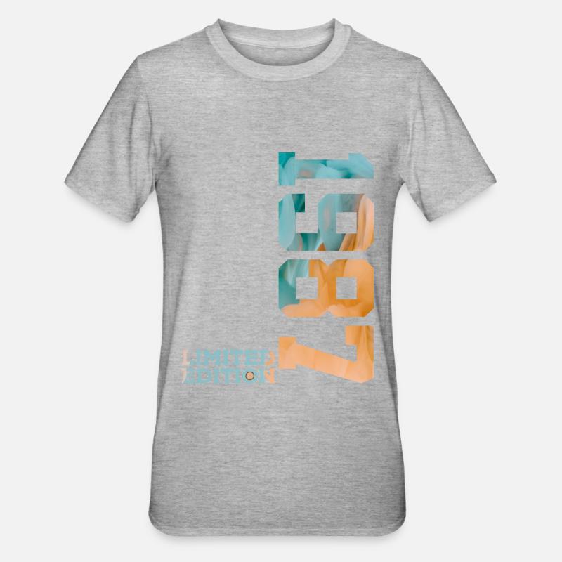 39E ANNIVERSAIRE ÉDITION LIMITÉE 1987 - T-shirt polycoton Unisexe - gris chiné