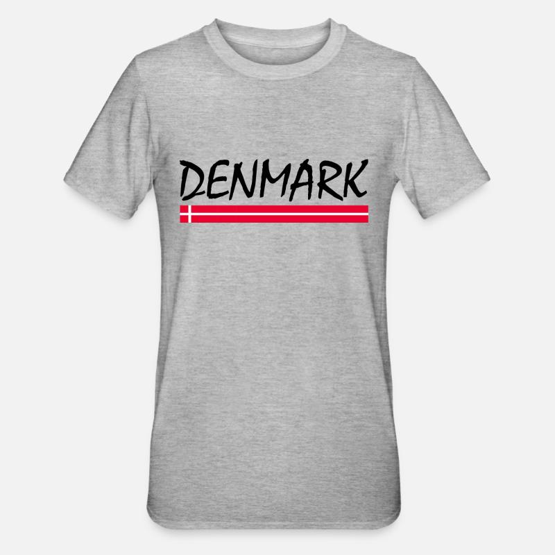Denmark - T-shirt polycoton Unisexe - gris chiné