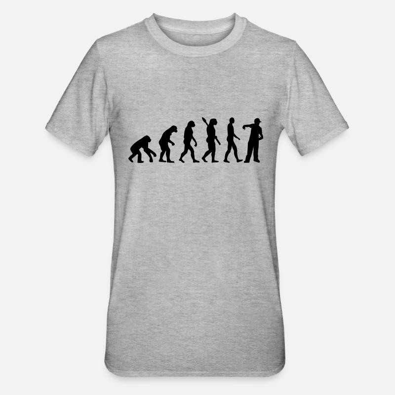 Evolution Rapper - Unisex Polycotton T-Shirt - heather grey
