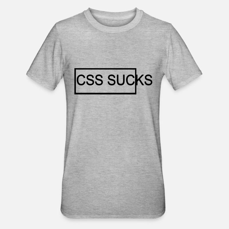 css suce - T-shirt polycoton Unisexe - gris chiné