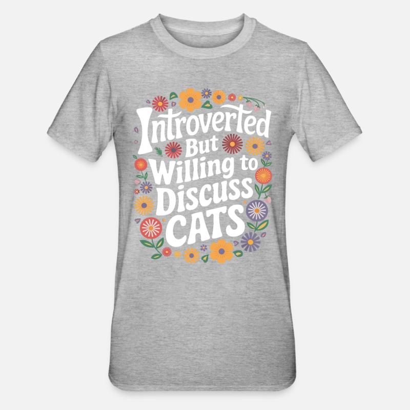 Introverti, antisocial, introverti - T-shirt polycoton Unisexe - gris chiné