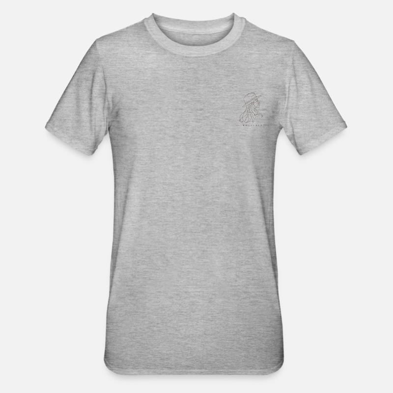 FILLE DE VACANCES - T-shirt polycoton Unisexe - gris chiné