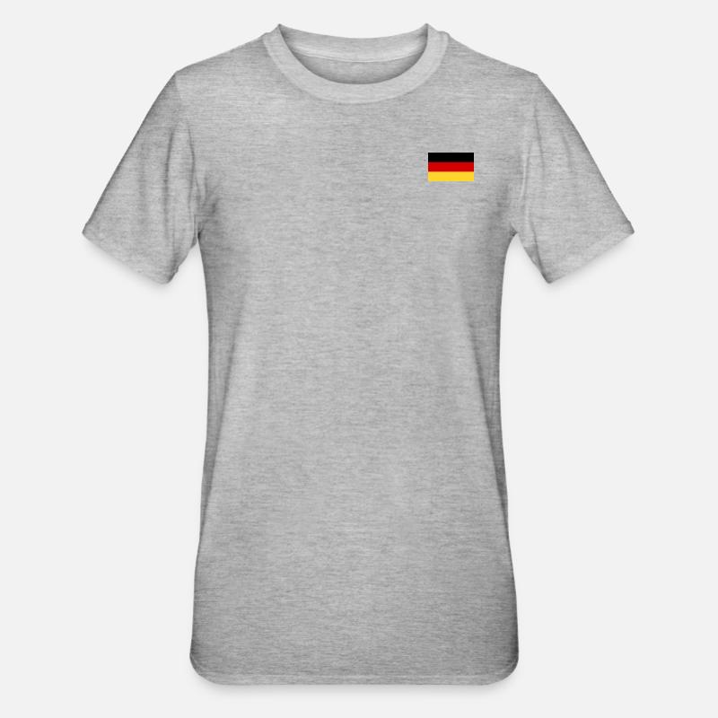 Drapeau allemand - T-shirt polycoton Unisexe - gris chiné