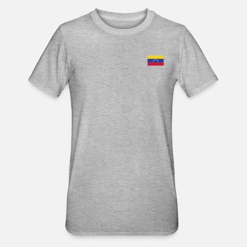 Drapeau du Venezuela - T-shirt polycoton Unisexe - gris chiné