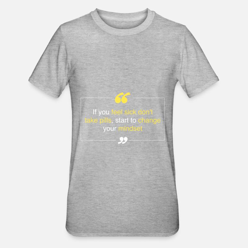 start changing your setting - Unisex Polycotton T-Shirt - heather grey