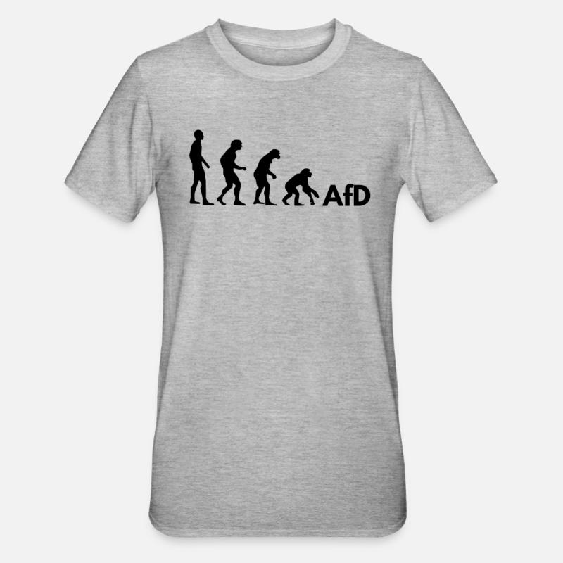 AfD Evolution - T-shirt polycoton Unisexe - gris chiné