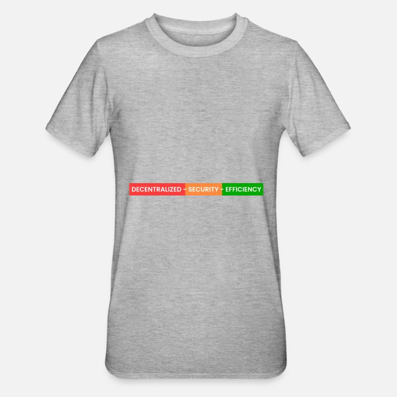 decentralized - security - Unisex Polycotton T-Shirt - heather grey