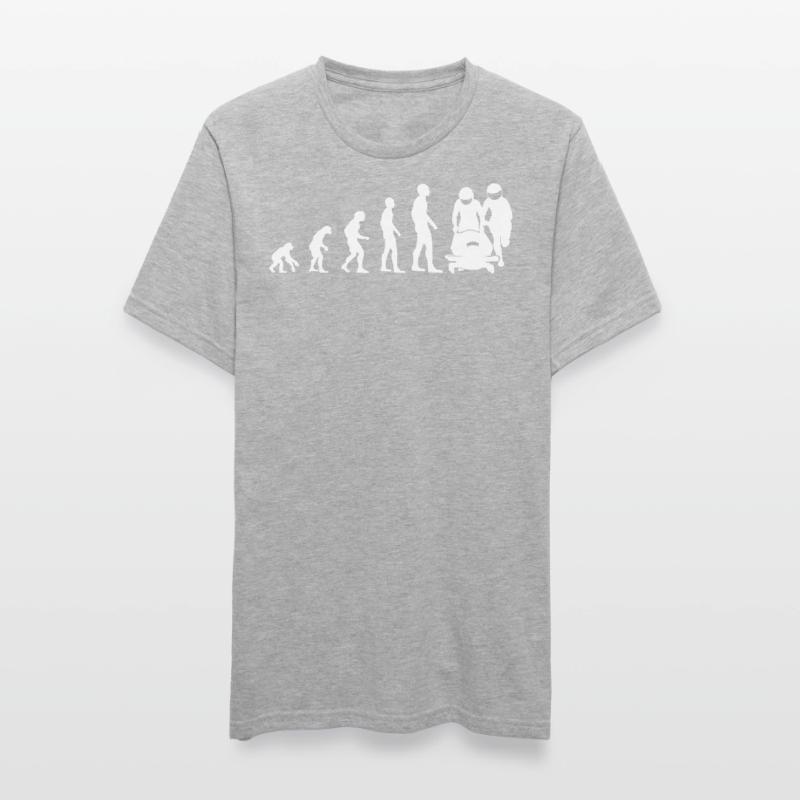 Bobsleigh Evolution Bobsleighing Bobsleigh Cadeau T-shirt polycoton Unisexe