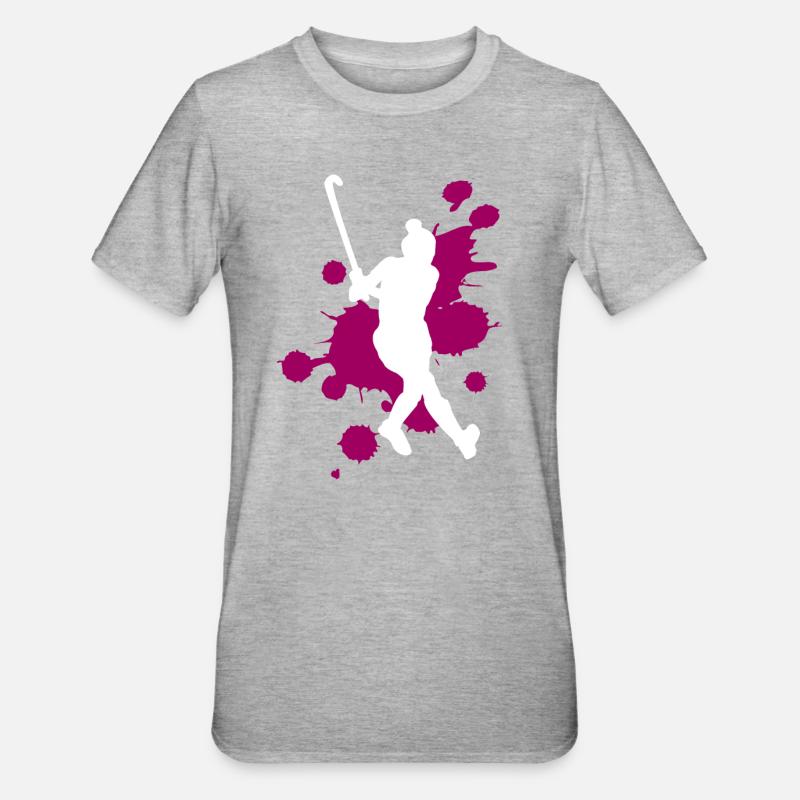 Creative Paint Splashes Art Explosion - Unisex Polycotton T-Shirt - heather grey