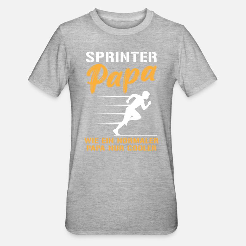 Cool Sprinter Papa Fast Lane - T-shirt polycoton Unisexe - gris chiné
