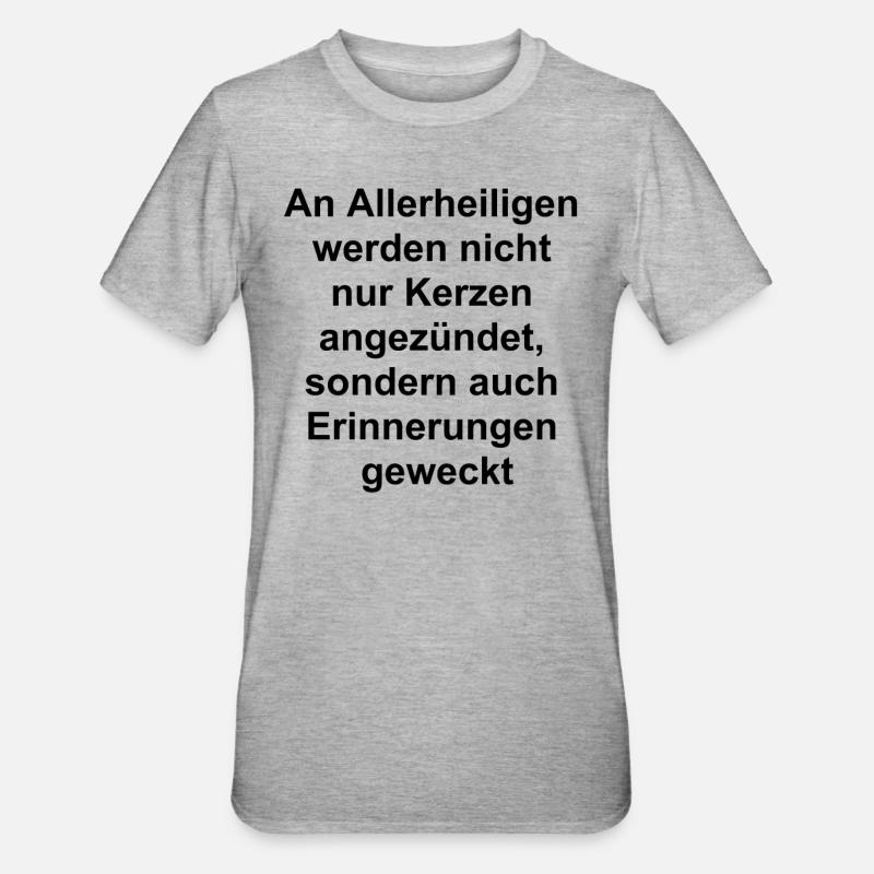 Design-Geschenk - Unisex Polycotton T-Shirt - Grau meliert