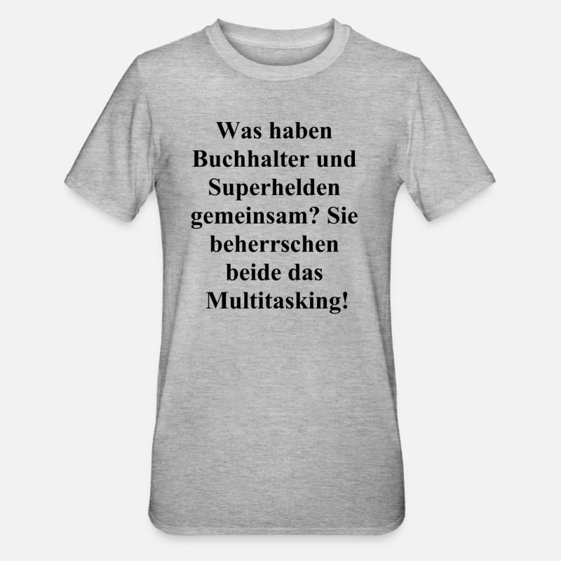 Don pour comptable - T-shirt polycoton Unisexe - gris chiné