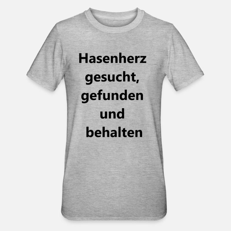 Mon cadeau de lapin - T-shirt polycoton Unisexe - gris chiné