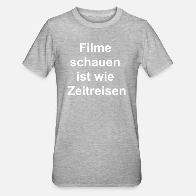 Cadeau CineTime - T-shirt polycoton Unisexe - gris chiné