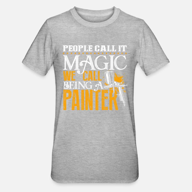 Painter Being A Painter - Unisex Polycotton T-Shirt - heather grey