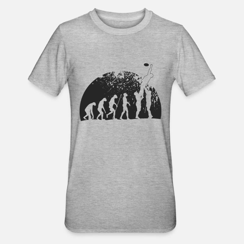 Evolution du rugby - T-shirt polycoton Unisexe - gris chiné