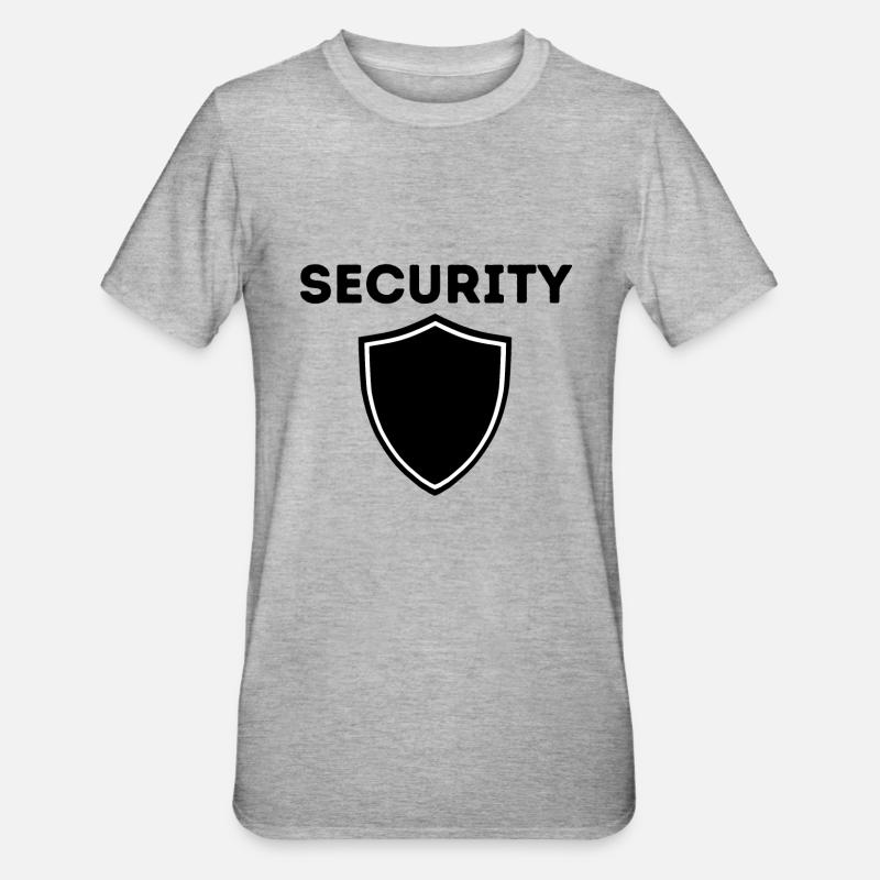 Sécurité sécurité garde du corps - T-shirt polycoton Unisexe - gris chiné
