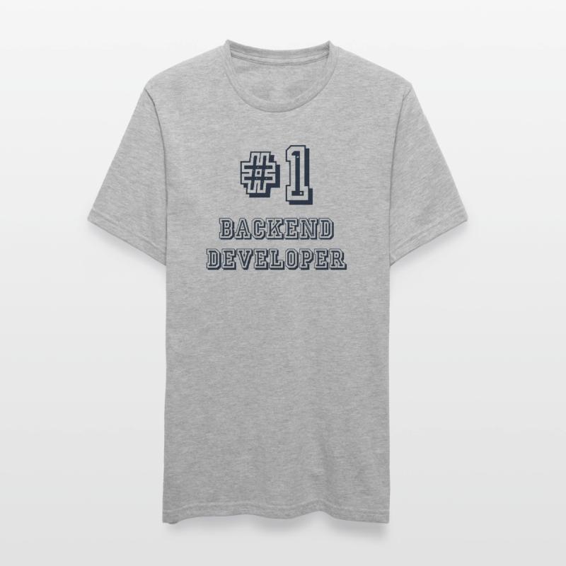 #1 Backend Developer Developer Coder Programmierer Unisex Polycotton T-Shirt