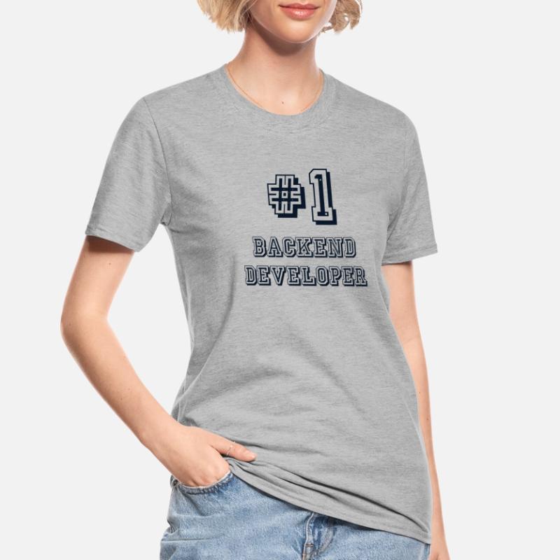 #1 Backend Developer Developer Coder Programmierer Unisex Polycotton T-Shirt