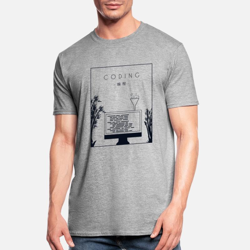 Coding Chinese Hanzi Developer Coder Programmierer Unisex Polycotton T-Shirt