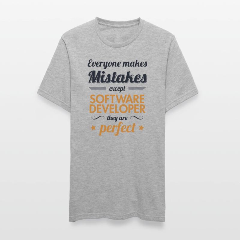 Software Developer are Perfect Developer Coder Unisex Polycotton T-Shirt