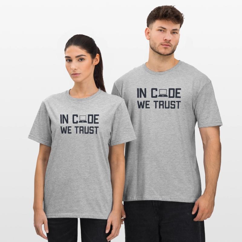In Code We Trust Softwareingenieur Developer Unisex Polycotton T-Shirt