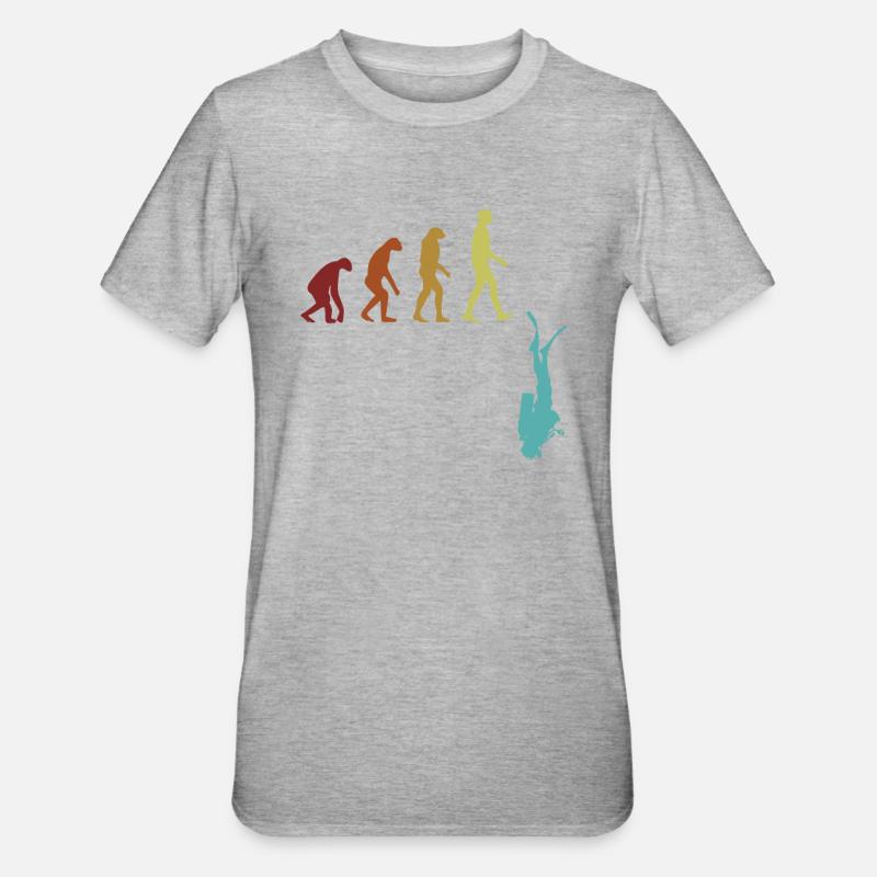 Masque de plongée sous-marine Evolution - T-shirt polycoton Unisexe - gris chiné