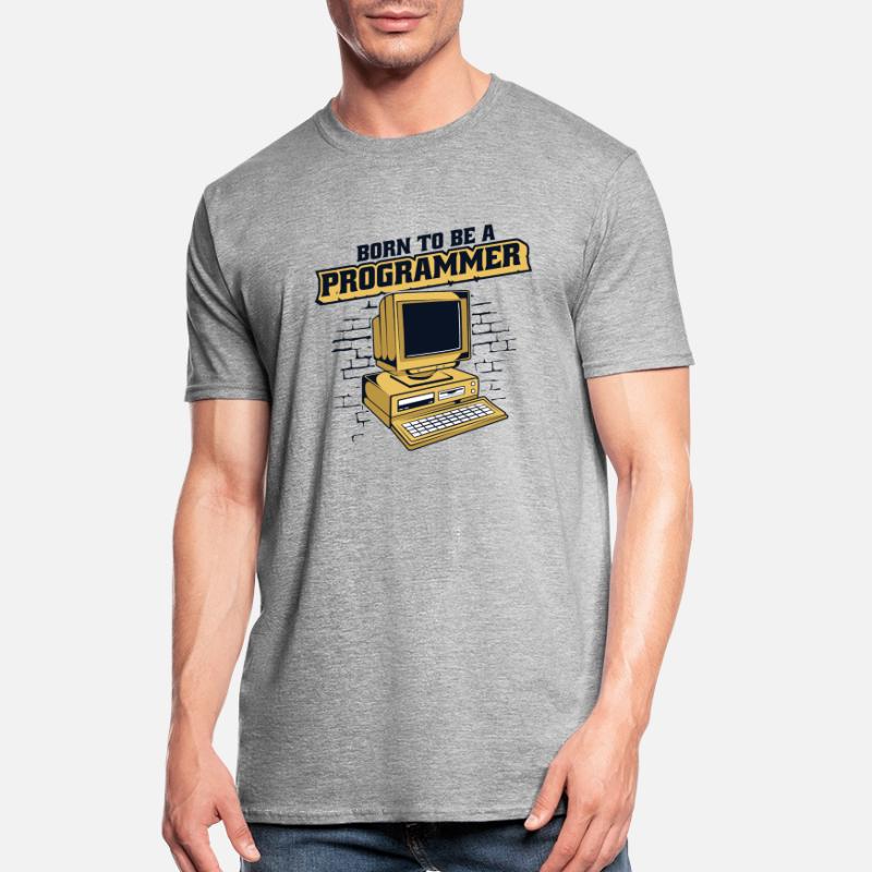 Born To Be A Programmer Developer Coder Unisex Polycotton T-Shirt