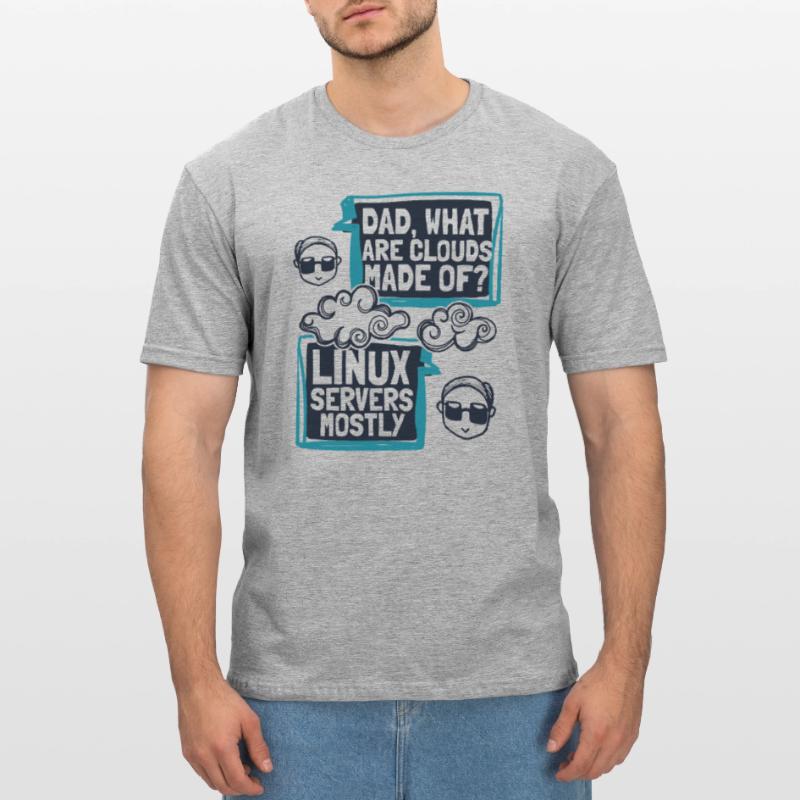 Papa quels sont les clouds faits de Developer Coder T-shirt polycoton Unisexe