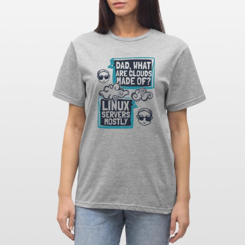 Papa quels sont les clouds faits de Developer Coder T-shirt polycoton Unisexe