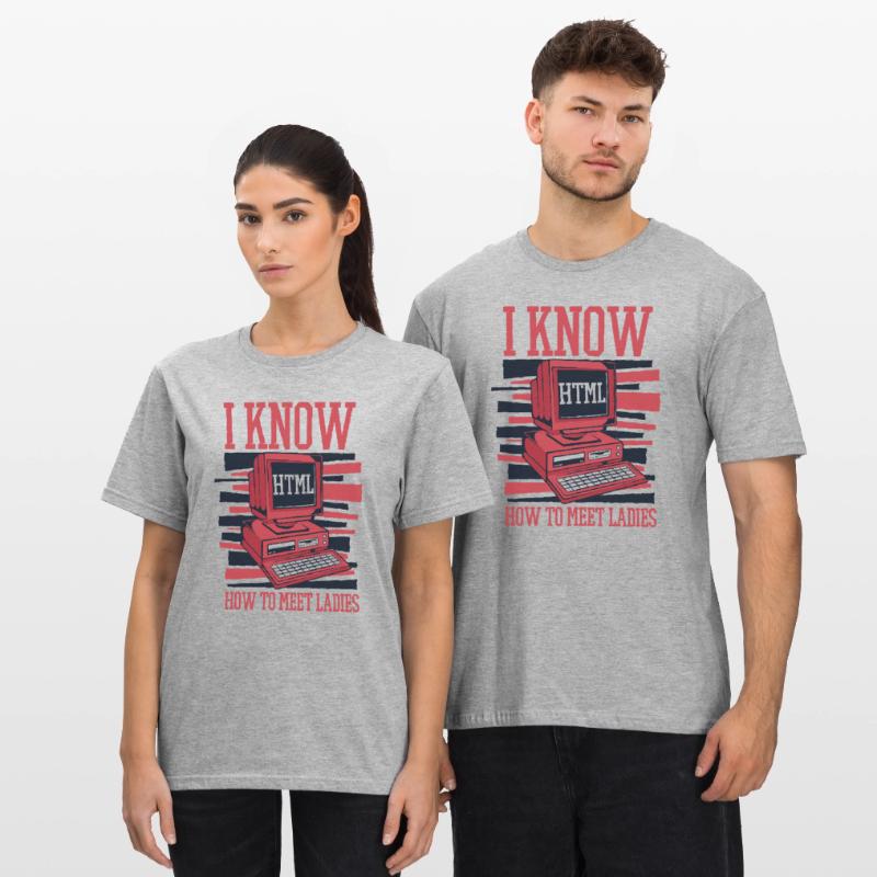 Je sais chaud pour rencontrer des dames Developer Coder T-shirt polycoton Unisexe