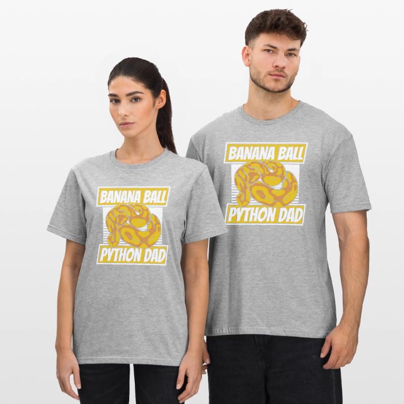 Banana Ball Python Dad Python Schlange Banana Unisex Polycotton T-Shirt