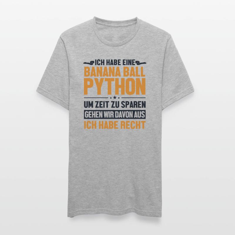 Banana Ball Python hat immer Recht Python Banana Unisex Polycotton T-Shirt