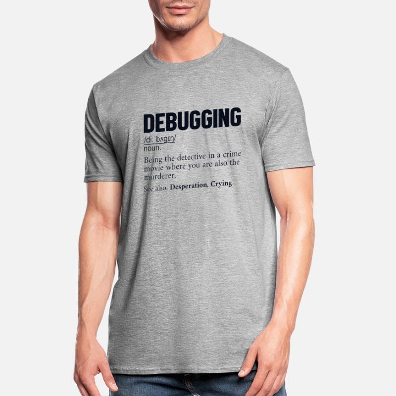 Définition de débogage Développeur Codeur Programmeur T-shirt polycoton Unisexe