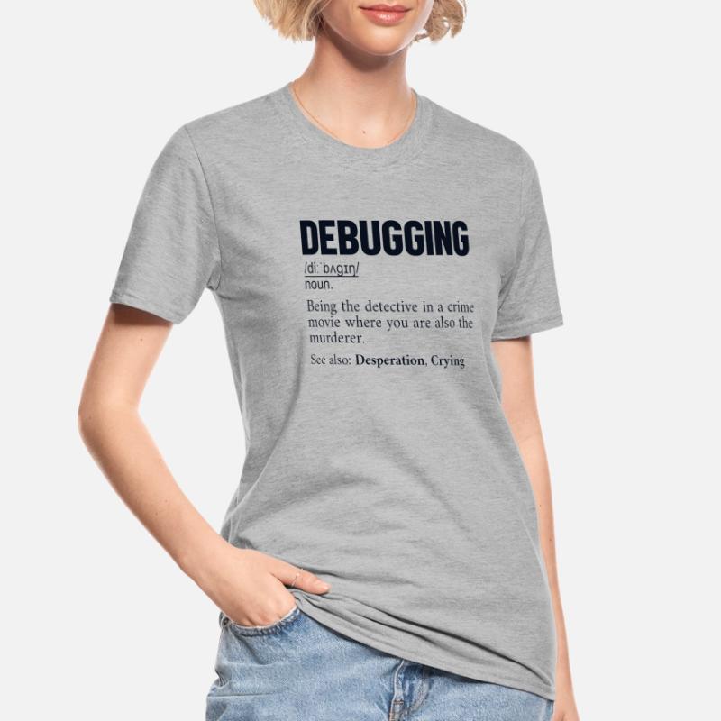 Définition de débogage Développeur Codeur Programmeur T-shirt polycoton Unisexe