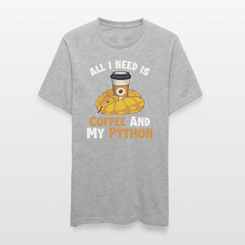 Coffee and Python Python Schlange Banana Ball Unisex Polycotton T-Shirt