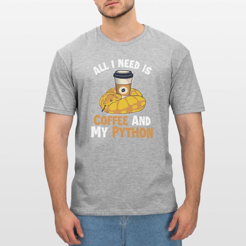 Coffee and Python Python Schlange Banana Ball Unisex Polycotton T-Shirt