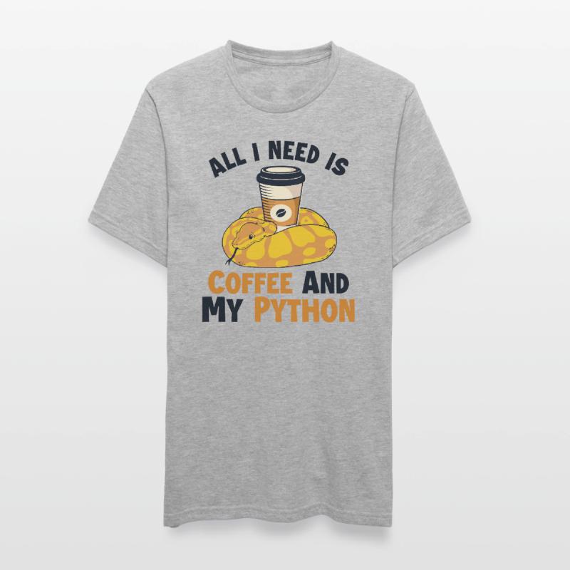 Coffee and Python Python Schlange Banana Ball Unisex Polycotton T-Shirt