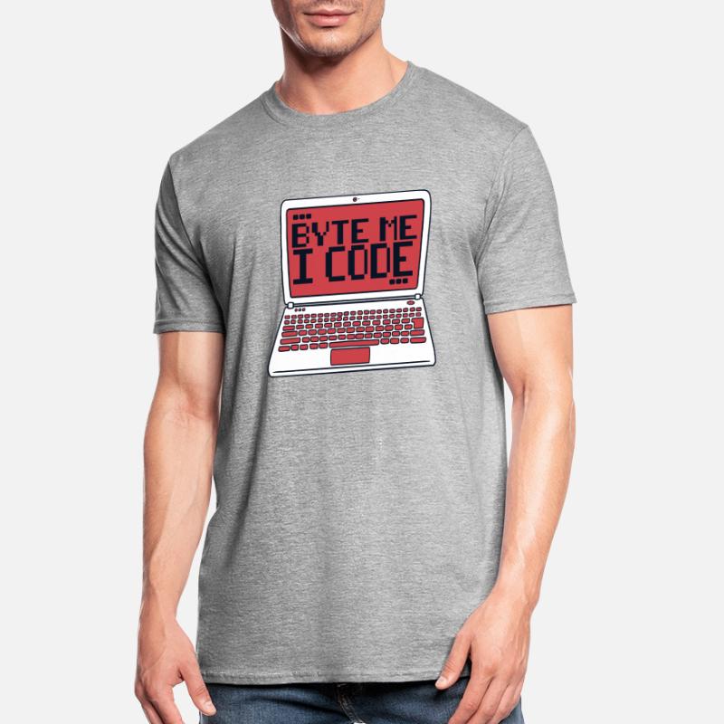 Byte Me I Code Developer Softwareentwickler Unisex Polycotton T-Shirt