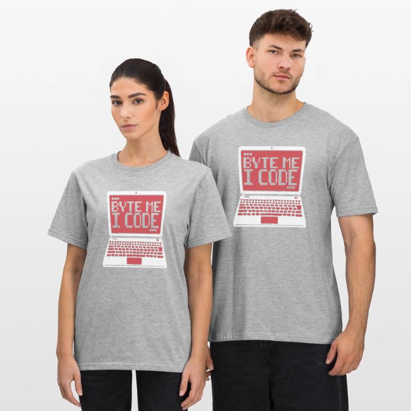 Byte Me I Code Developer Softwareentwickler Unisex Polycotton T-Shirt