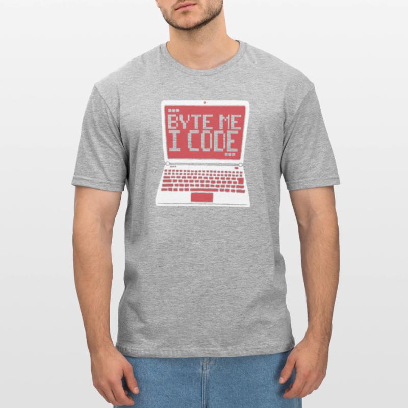Byte Me I Code Developer Software Developer T-shirt polycoton Unisexe