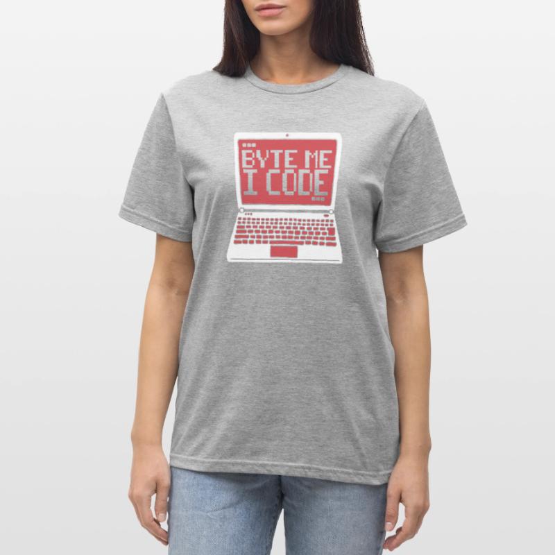 Byte Me I Code Developer Software Developer T-shirt polycoton Unisexe